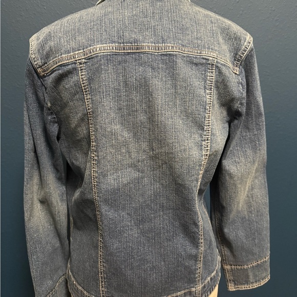 Ethyl Denim Jacket with Embroidered Accents - Picture 9 of 10